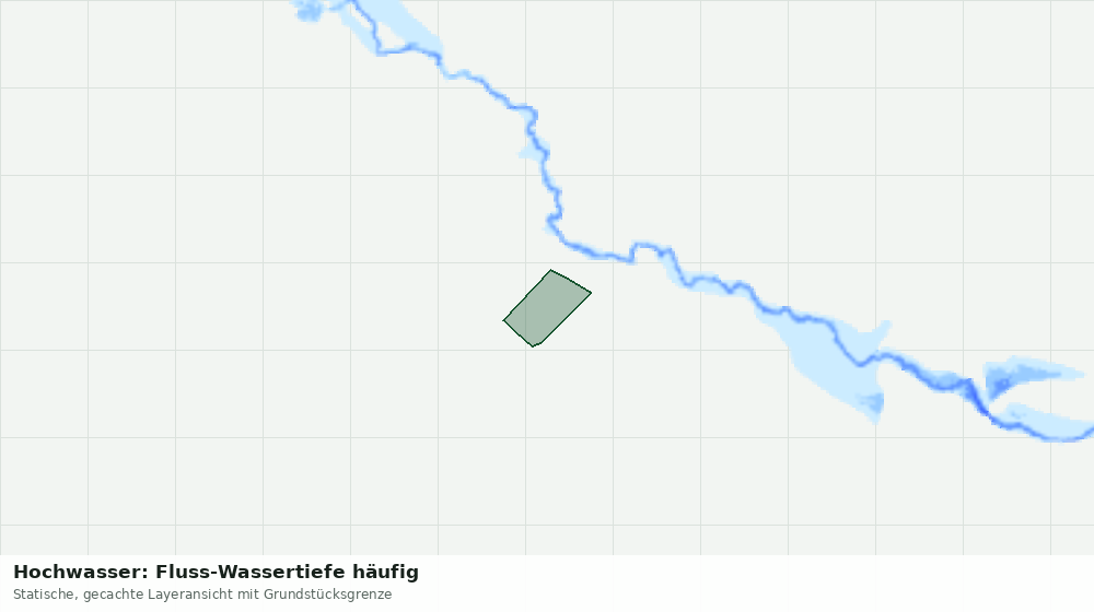 Statische Kartenansicht: Hochwasser: Fluss-Wassertiefe häufig