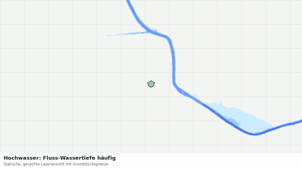 Statische Kartenansicht: Hochwasser: Fluss-Wassertiefe häufig