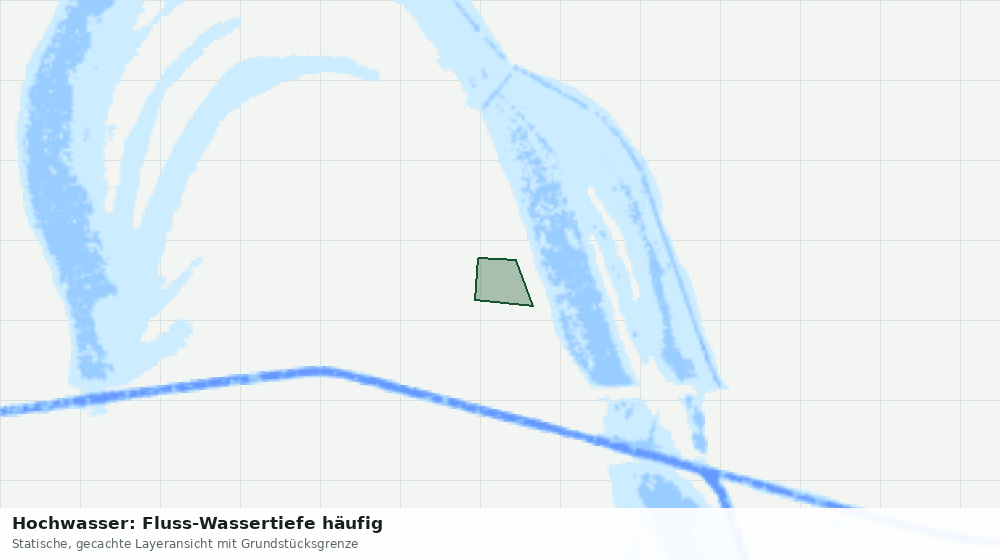 Statische Kartenansicht: Hochwasser: Fluss-Wassertiefe häufig