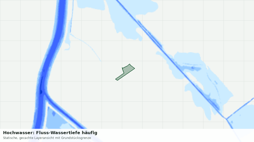 Statische Kartenansicht: Hochwasser: Fluss-Wassertiefe häufig