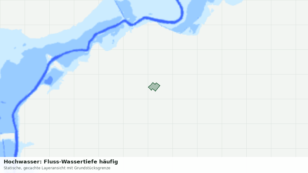Statische Kartenansicht: Hochwasser: Fluss-Wassertiefe häufig