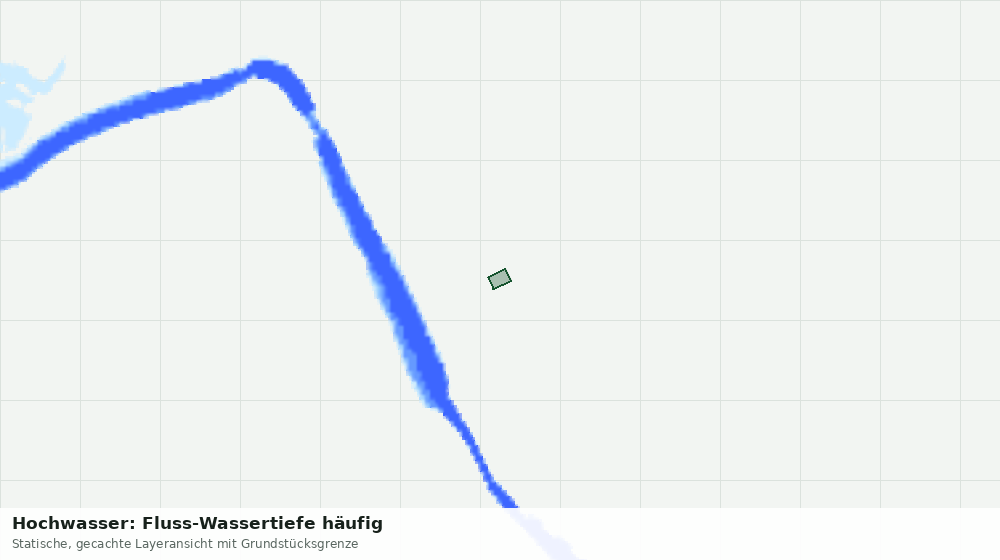 Statische Kartenansicht: Hochwasser: Fluss-Wassertiefe häufig
