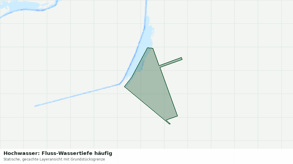 Statische Kartenansicht: Hochwasser: Fluss-Wassertiefe häufig