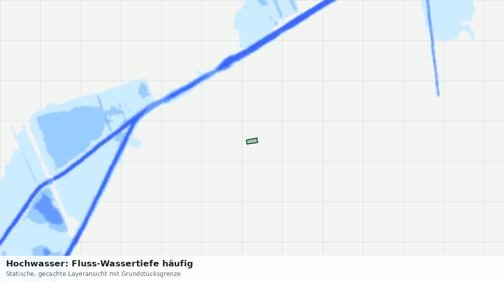 Statische Kartenansicht: Hochwasser: Fluss-Wassertiefe häufig