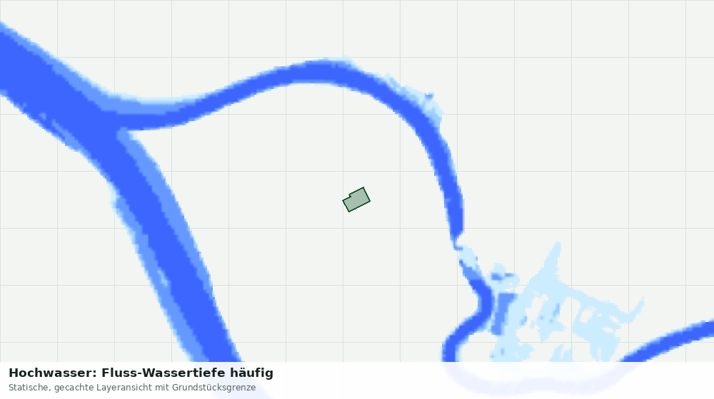 Statische Kartenansicht: Hochwasser: Fluss-Wassertiefe häufig
