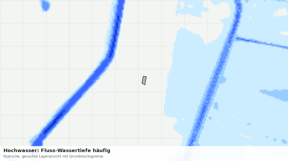 Statische Kartenansicht: Hochwasser: Fluss-Wassertiefe häufig