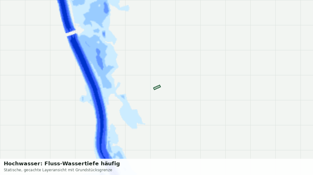 Statische Kartenansicht: Hochwasser: Fluss-Wassertiefe häufig