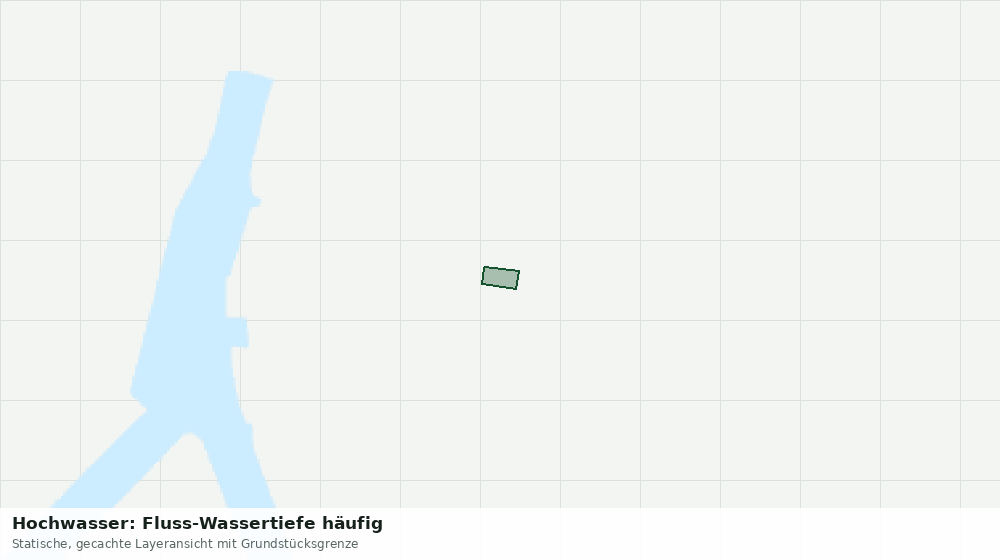 Statische Kartenansicht: Hochwasser: Fluss-Wassertiefe häufig