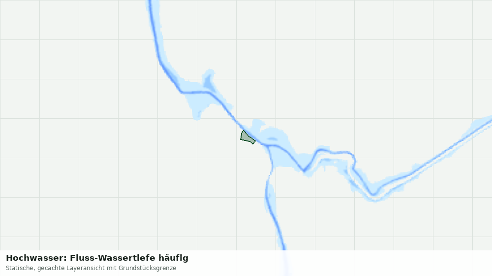 Statische Kartenansicht: Hochwasser: Fluss-Wassertiefe häufig