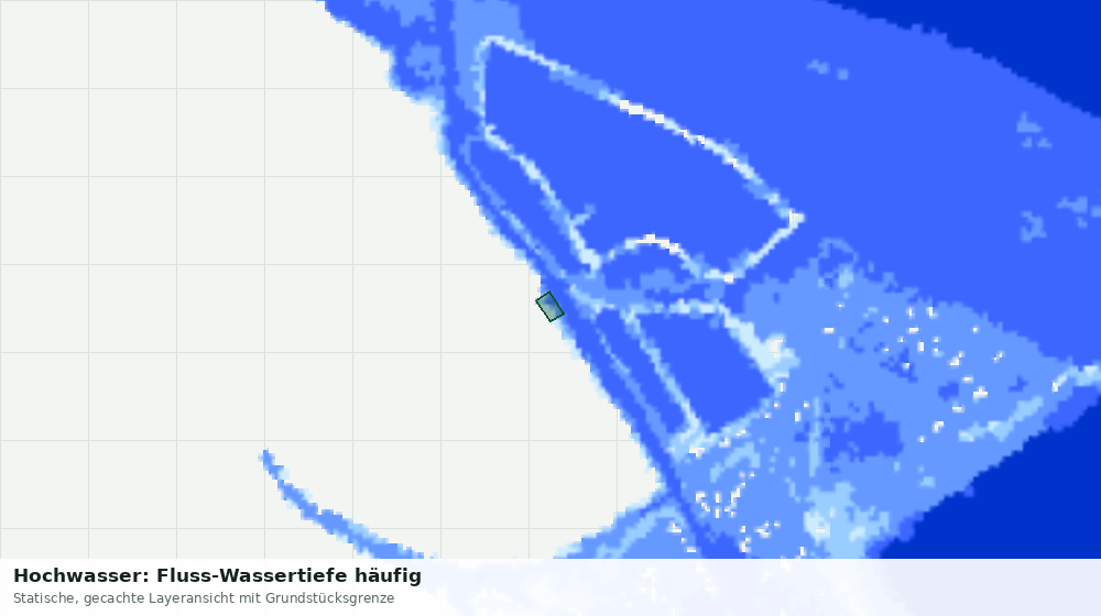 Statische Kartenansicht: Hochwasser: Fluss-Wassertiefe häufig