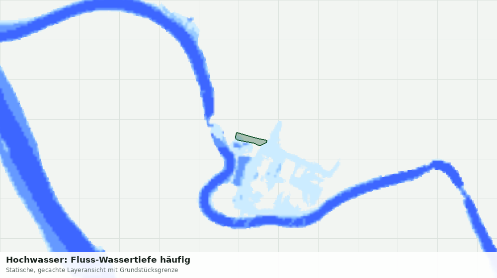 Statische Kartenansicht: Hochwasser: Fluss-Wassertiefe häufig
