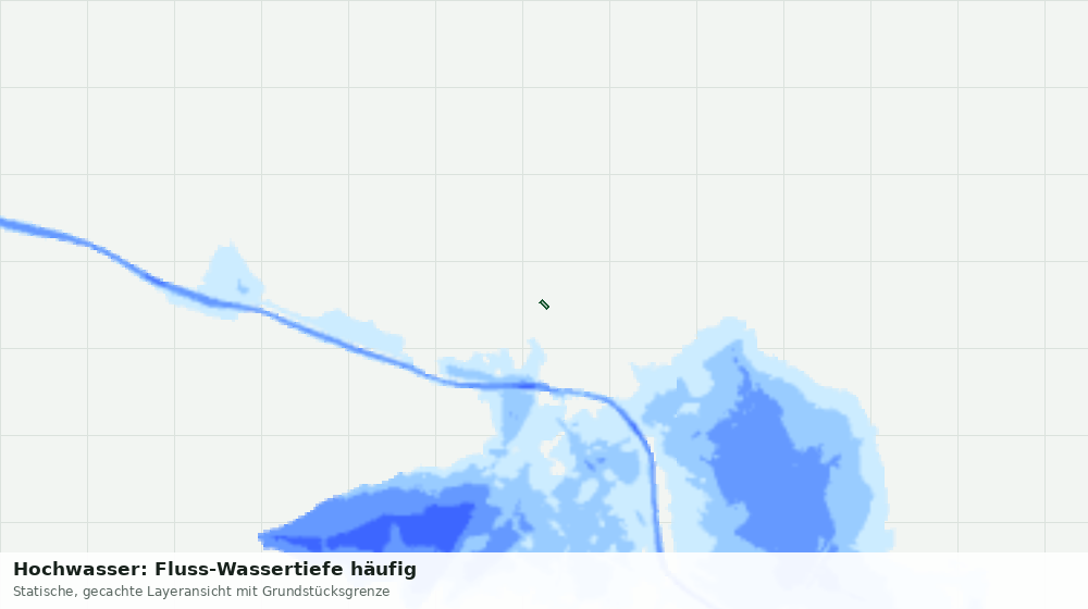 Statische Kartenansicht: Hochwasser: Fluss-Wassertiefe häufig