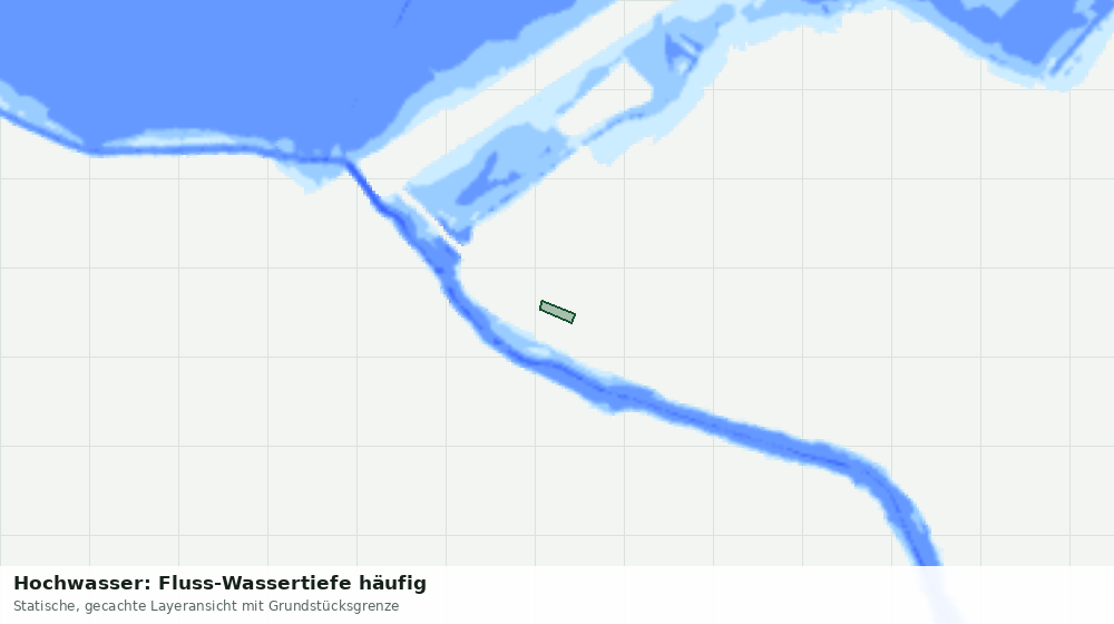 Statische Kartenansicht: Hochwasser: Fluss-Wassertiefe häufig