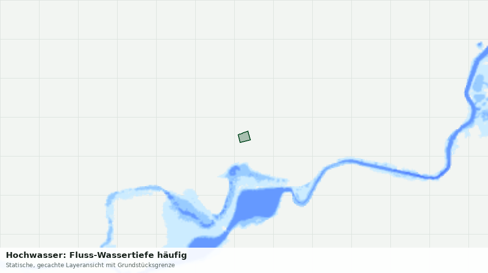 Statische Kartenansicht: Hochwasser: Fluss-Wassertiefe häufig