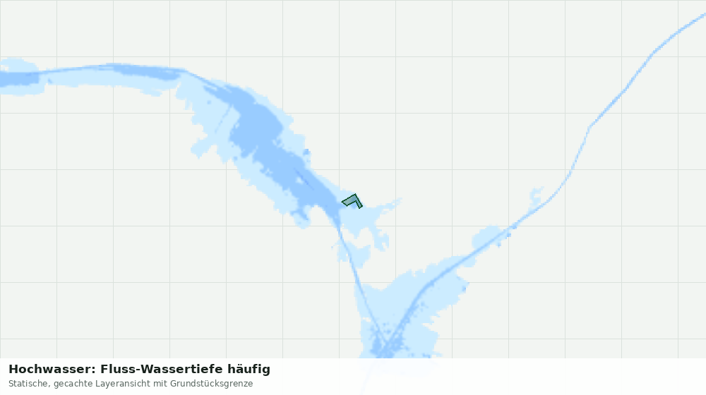 Statische Kartenansicht: Hochwasser: Fluss-Wassertiefe häufig