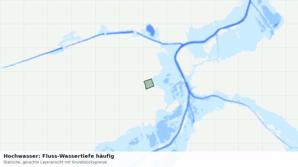 Statische Kartenansicht: Hochwasser: Fluss-Wassertiefe häufig