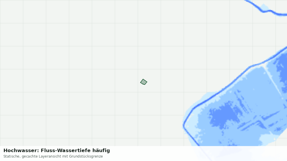 Statische Kartenansicht: Hochwasser: Fluss-Wassertiefe häufig