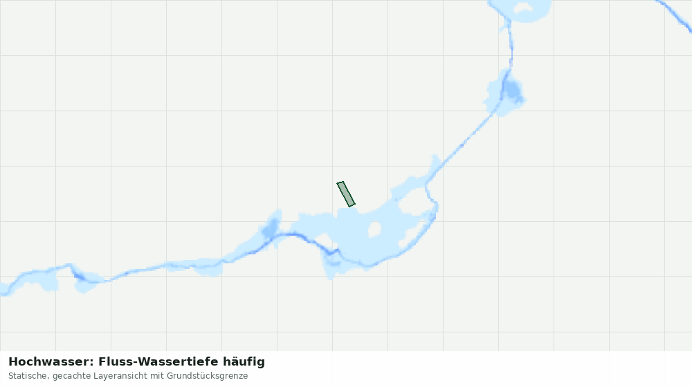 Statische Kartenansicht: Hochwasser: Fluss-Wassertiefe häufig