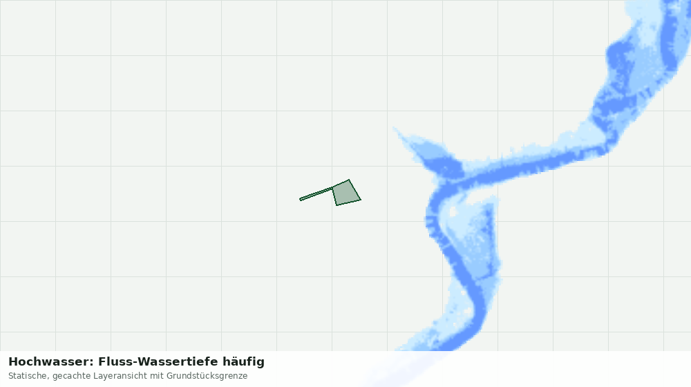 Statische Kartenansicht: Hochwasser: Fluss-Wassertiefe häufig