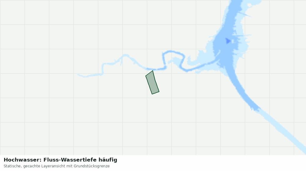 Statische Kartenansicht: Hochwasser: Fluss-Wassertiefe häufig