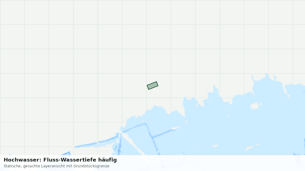 Statische Kartenansicht: Hochwasser: Fluss-Wassertiefe häufig