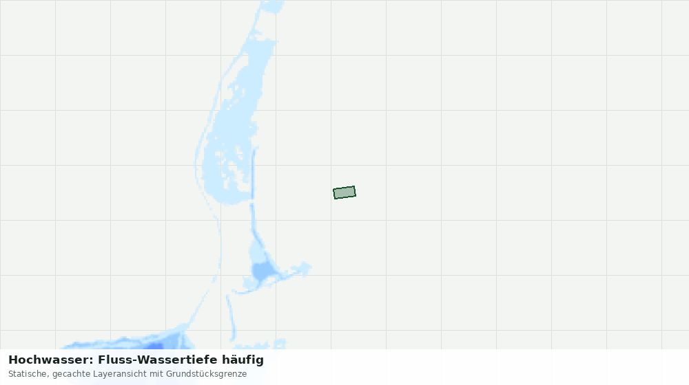 Statische Kartenansicht: Hochwasser: Fluss-Wassertiefe häufig