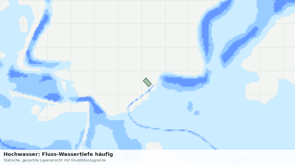 Statische Kartenansicht: Hochwasser: Fluss-Wassertiefe häufig