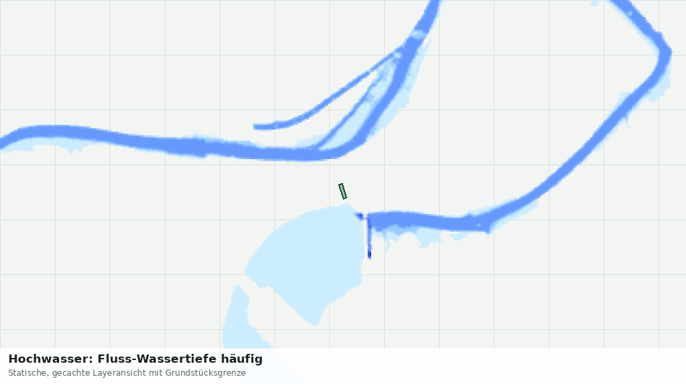 Statische Kartenansicht: Hochwasser: Fluss-Wassertiefe häufig