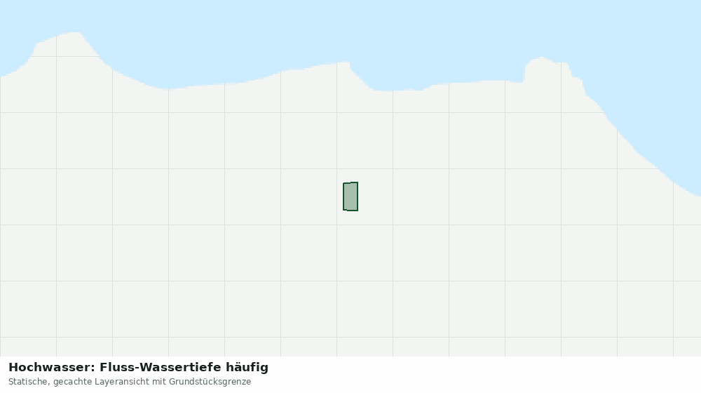 Statische Kartenansicht: Hochwasser: Fluss-Wassertiefe häufig
