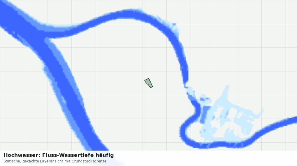 Statische Kartenansicht: Hochwasser: Fluss-Wassertiefe häufig