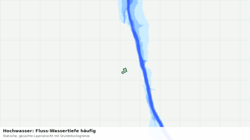 Statische Kartenansicht: Hochwasser: Fluss-Wassertiefe häufig