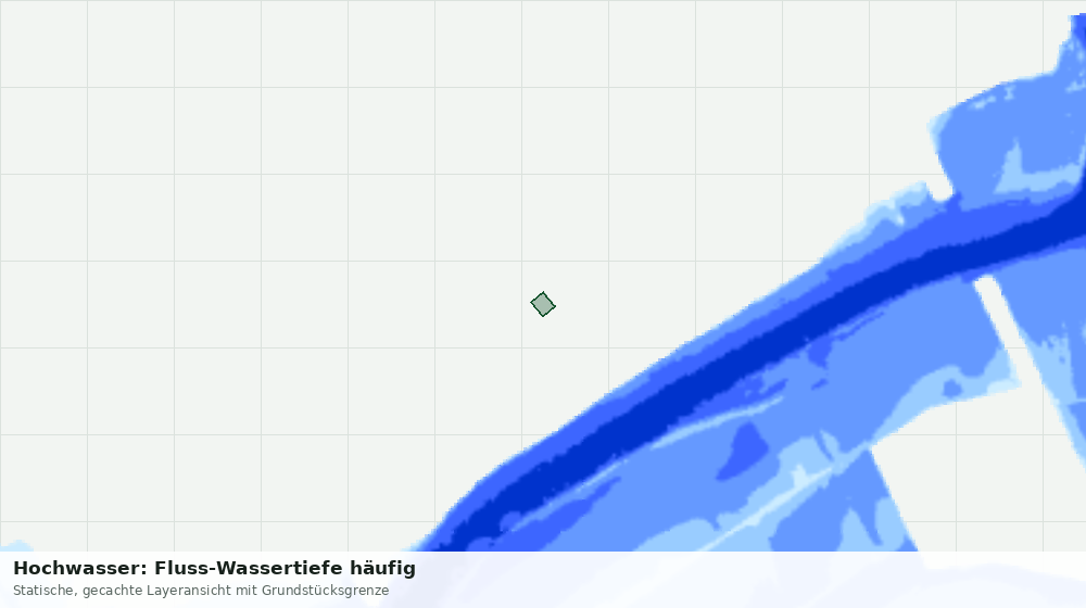Statische Kartenansicht: Hochwasser: Fluss-Wassertiefe häufig