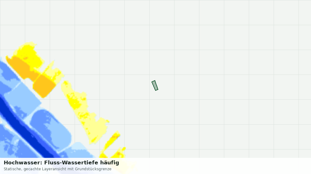 Statische Kartenansicht: Hochwasser: Fluss-Wassertiefe häufig