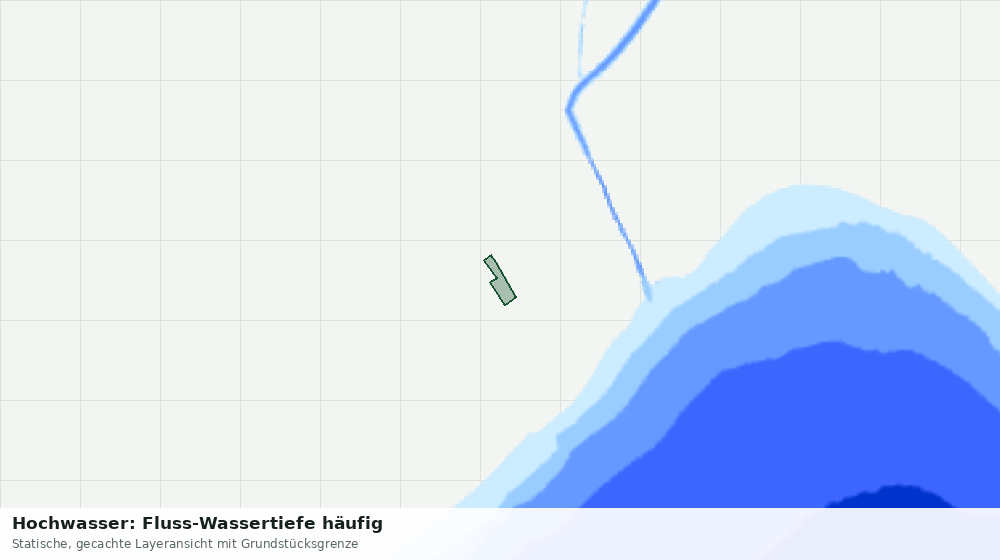 Statische Kartenansicht: Hochwasser: Fluss-Wassertiefe häufig