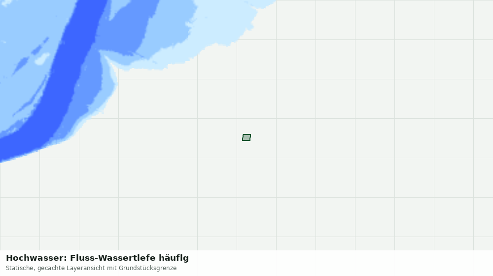 Statische Kartenansicht: Hochwasser: Fluss-Wassertiefe häufig