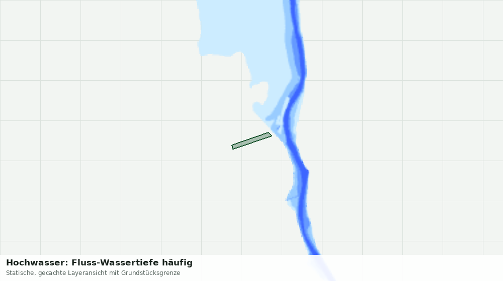 Statische Kartenansicht: Hochwasser: Fluss-Wassertiefe häufig