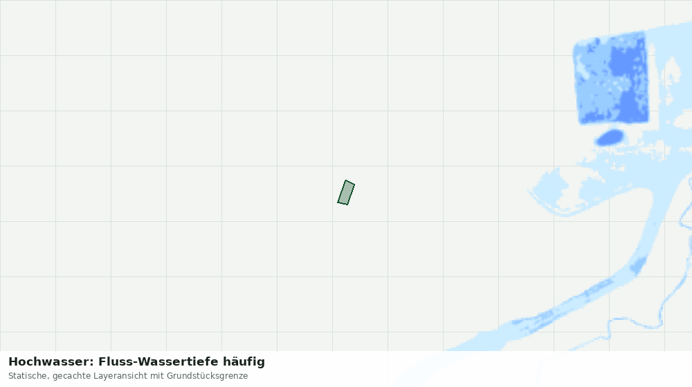 Statische Kartenansicht: Hochwasser: Fluss-Wassertiefe häufig