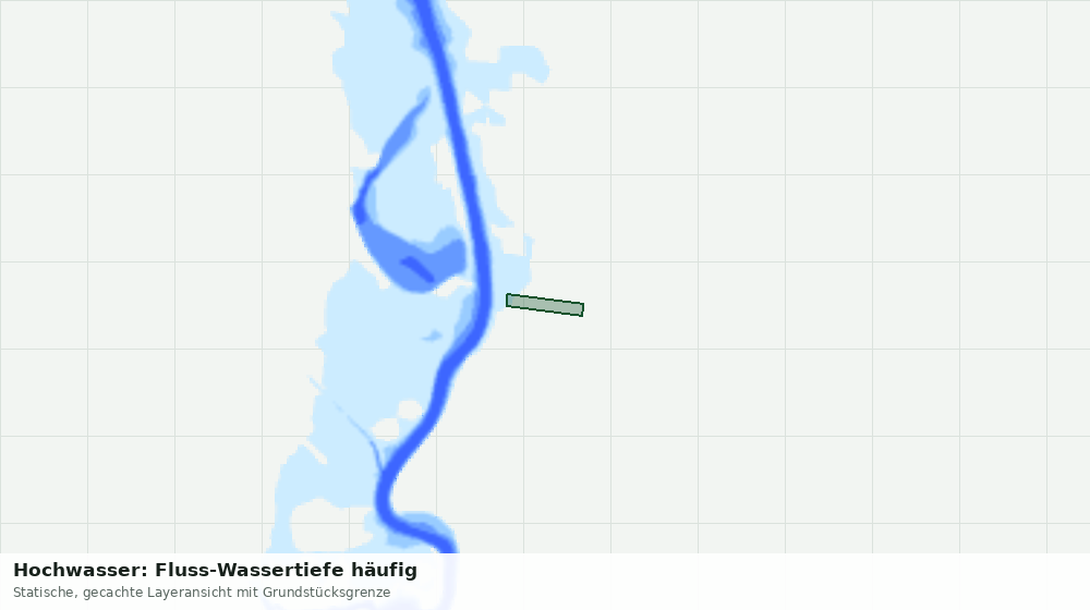 Statische Kartenansicht: Hochwasser: Fluss-Wassertiefe häufig