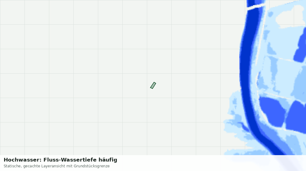 Statische Kartenansicht: Hochwasser: Fluss-Wassertiefe häufig