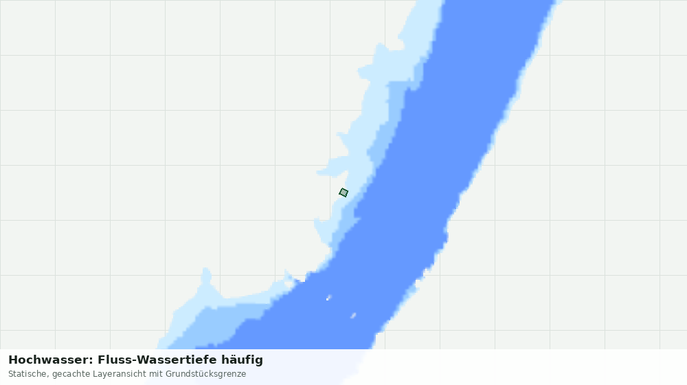 Statische Kartenansicht: Hochwasser: Fluss-Wassertiefe häufig