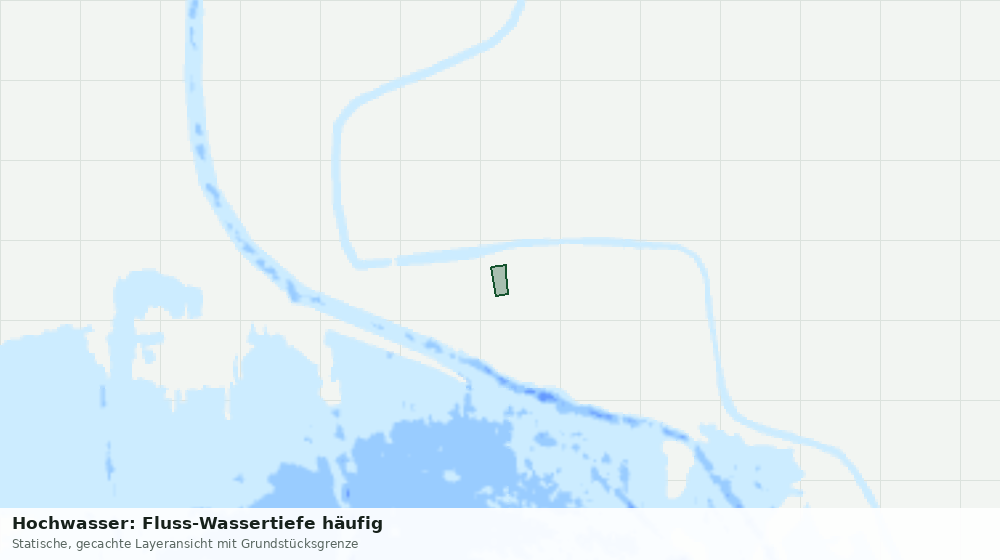 Statische Kartenansicht: Hochwasser: Fluss-Wassertiefe häufig