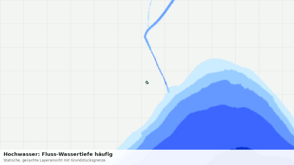 Statische Kartenansicht: Hochwasser: Fluss-Wassertiefe häufig