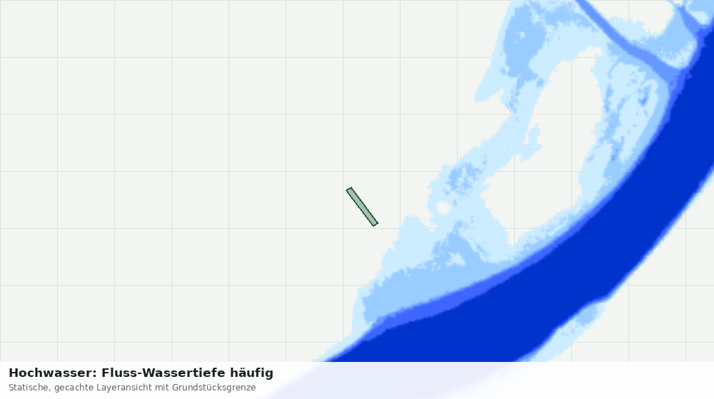 Statische Kartenansicht: Hochwasser: Fluss-Wassertiefe häufig