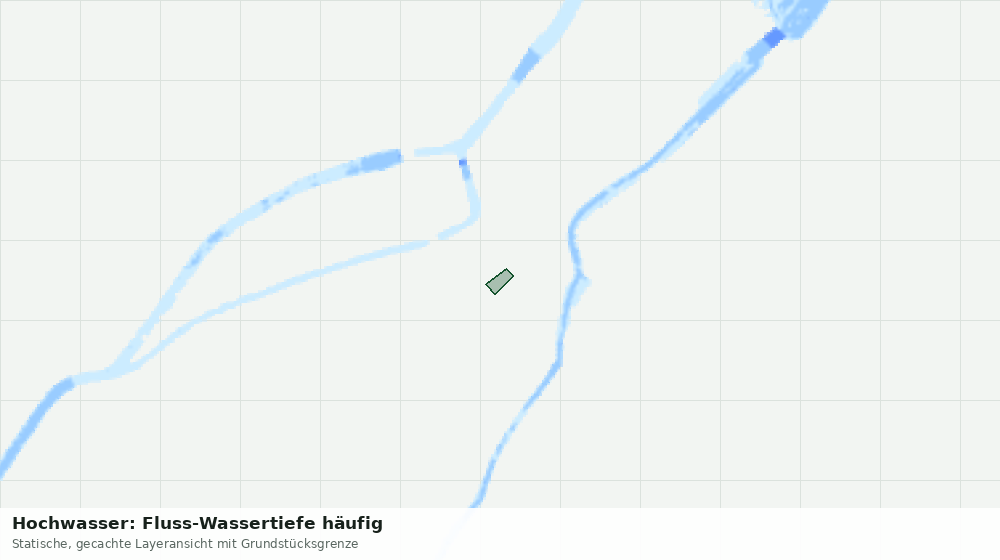 Statische Kartenansicht: Hochwasser: Fluss-Wassertiefe häufig