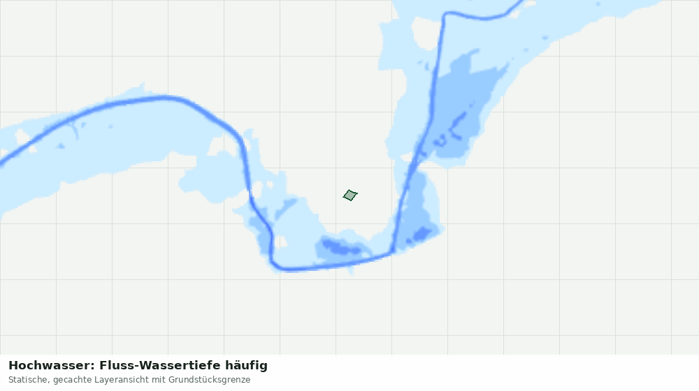 Statische Kartenansicht: Hochwasser: Fluss-Wassertiefe häufig