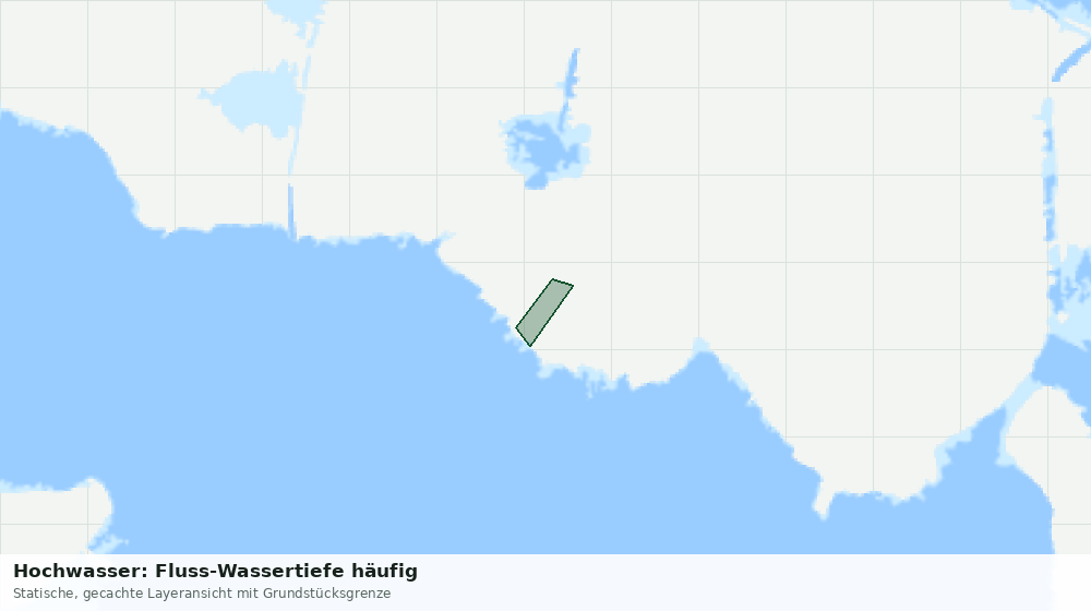 Statische Kartenansicht: Hochwasser: Fluss-Wassertiefe häufig
