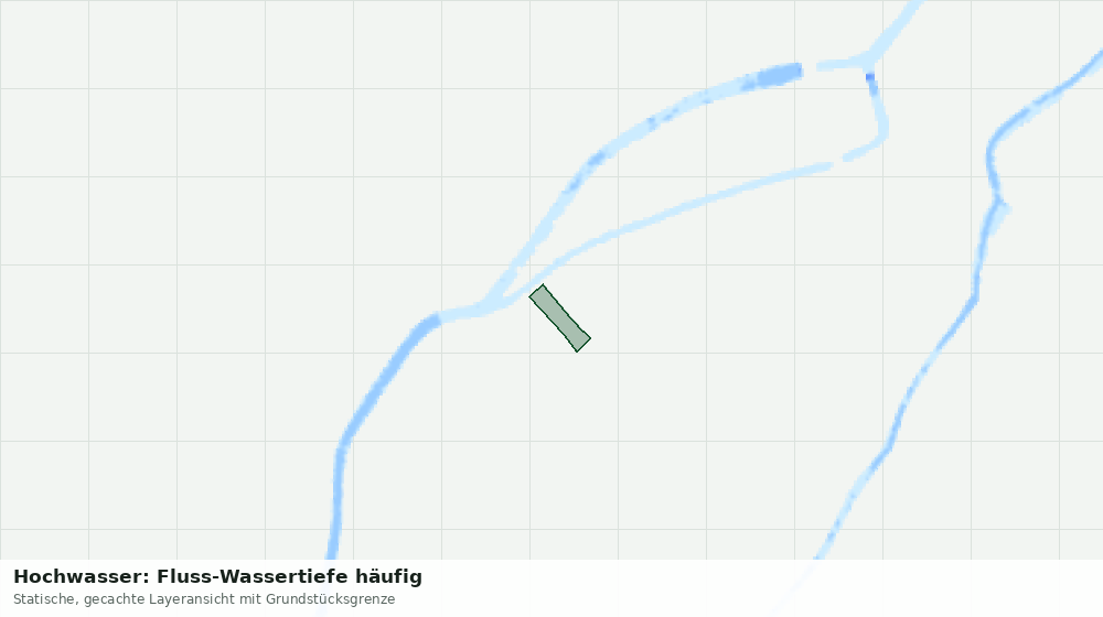 Statische Kartenansicht: Hochwasser: Fluss-Wassertiefe häufig