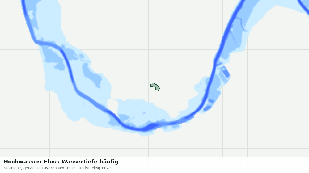 Statische Kartenansicht: Hochwasser: Fluss-Wassertiefe häufig