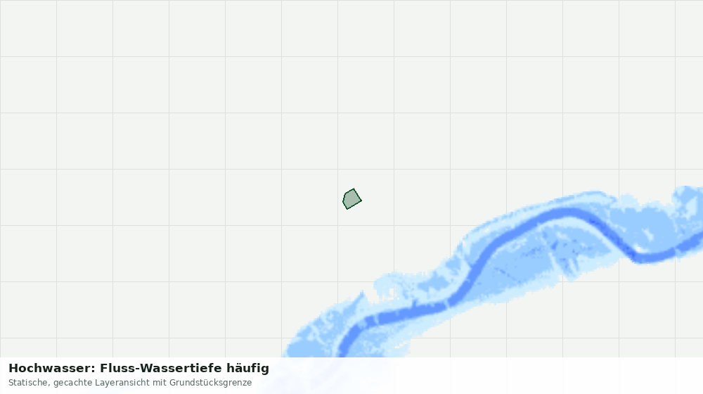 Statische Kartenansicht: Hochwasser: Fluss-Wassertiefe häufig
