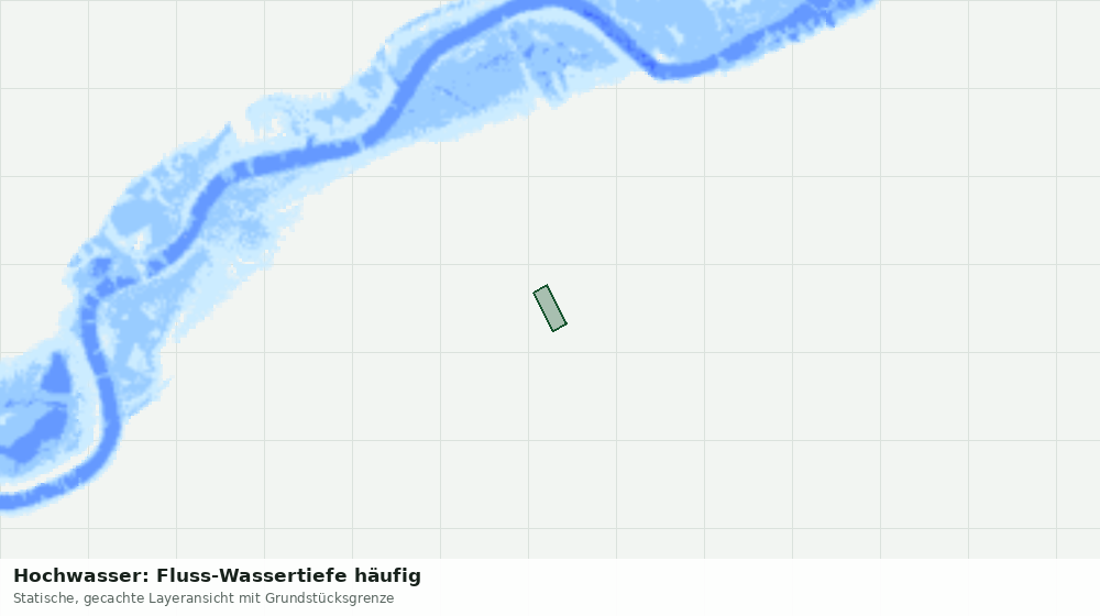 Statische Kartenansicht: Hochwasser: Fluss-Wassertiefe häufig